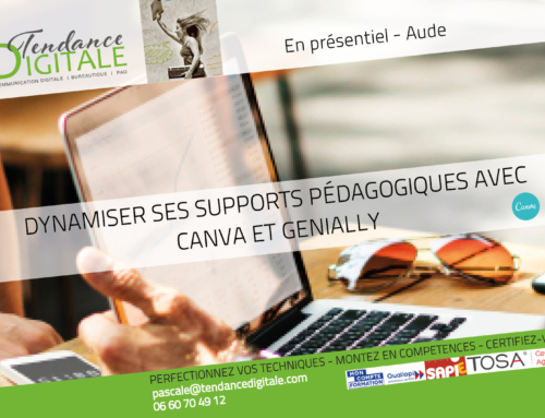 ANNULEE!!Formation:  Dynamiser ses supports avec Canva et Genially 3.02.22